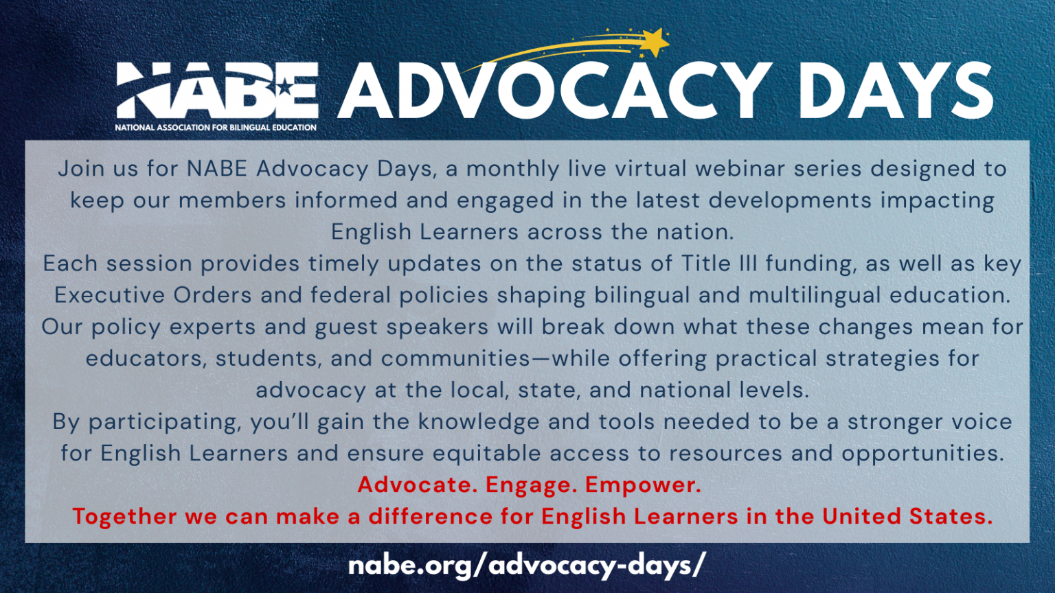 Advocacy Days – NABE